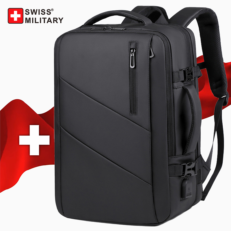 Cycling Commuter Backpack - SWISS MILITARY Travel Laptop Backpack Men