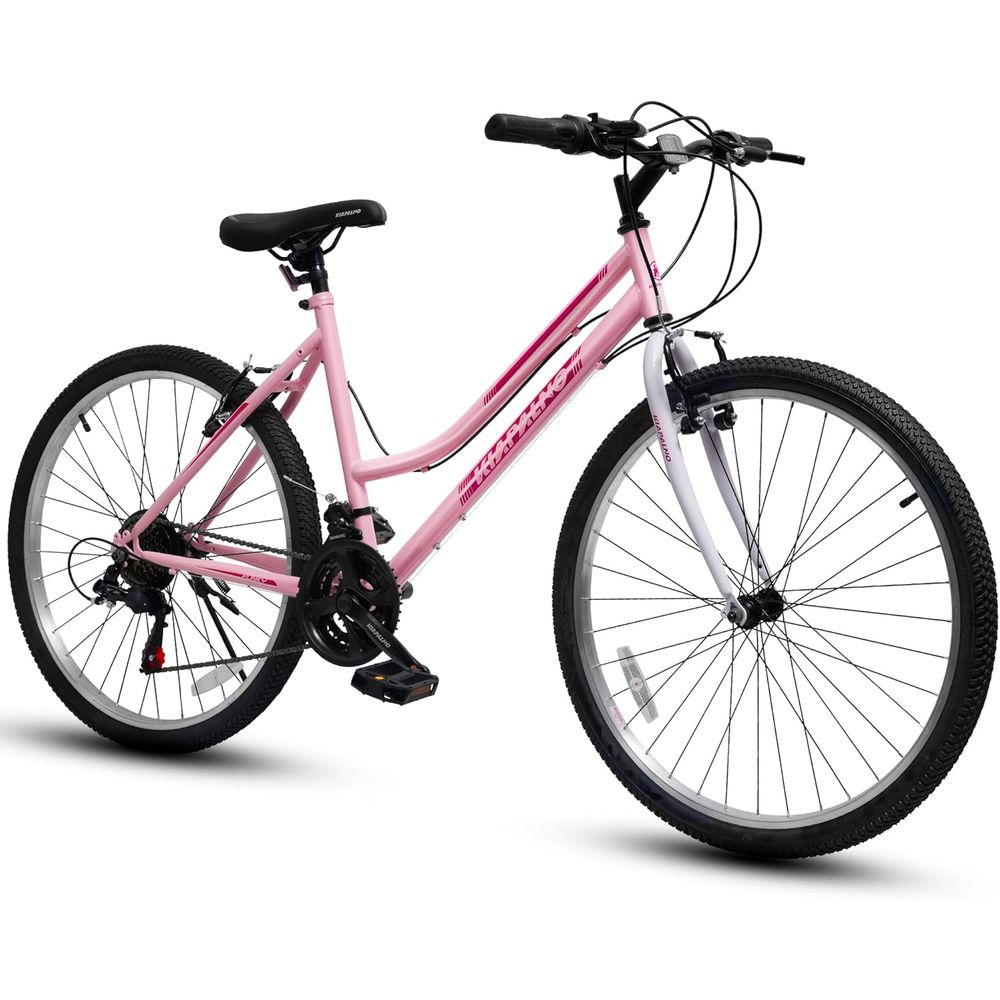 Commuting With Bike - 21-Speed 24/26 Inch Women's Mountain Bike