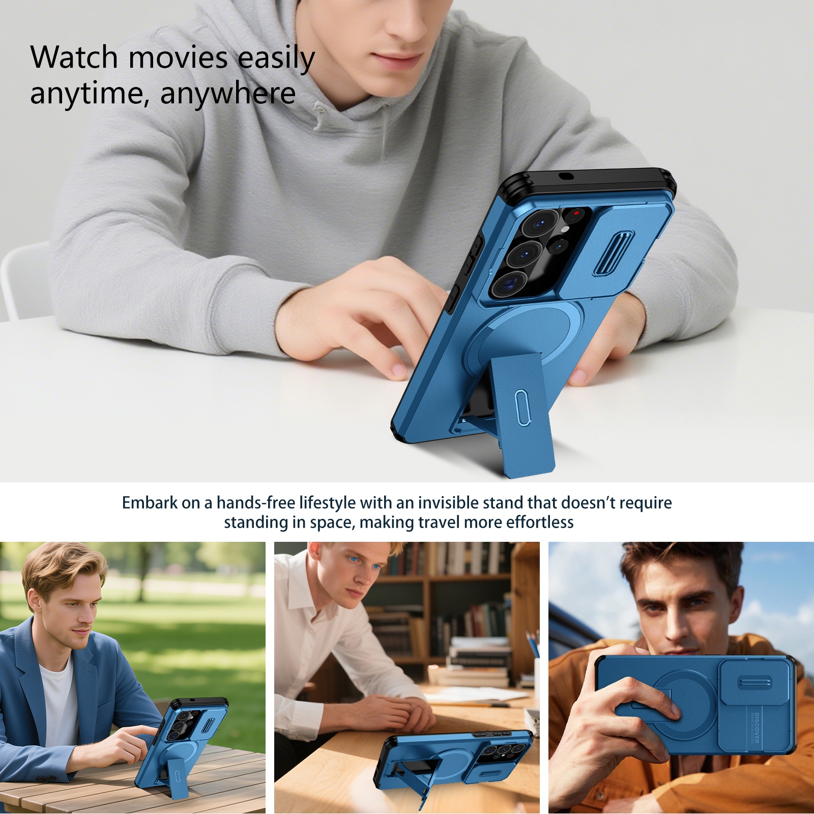 Lens Protect Camera Phone Case - Kickstand Adjustable review and price