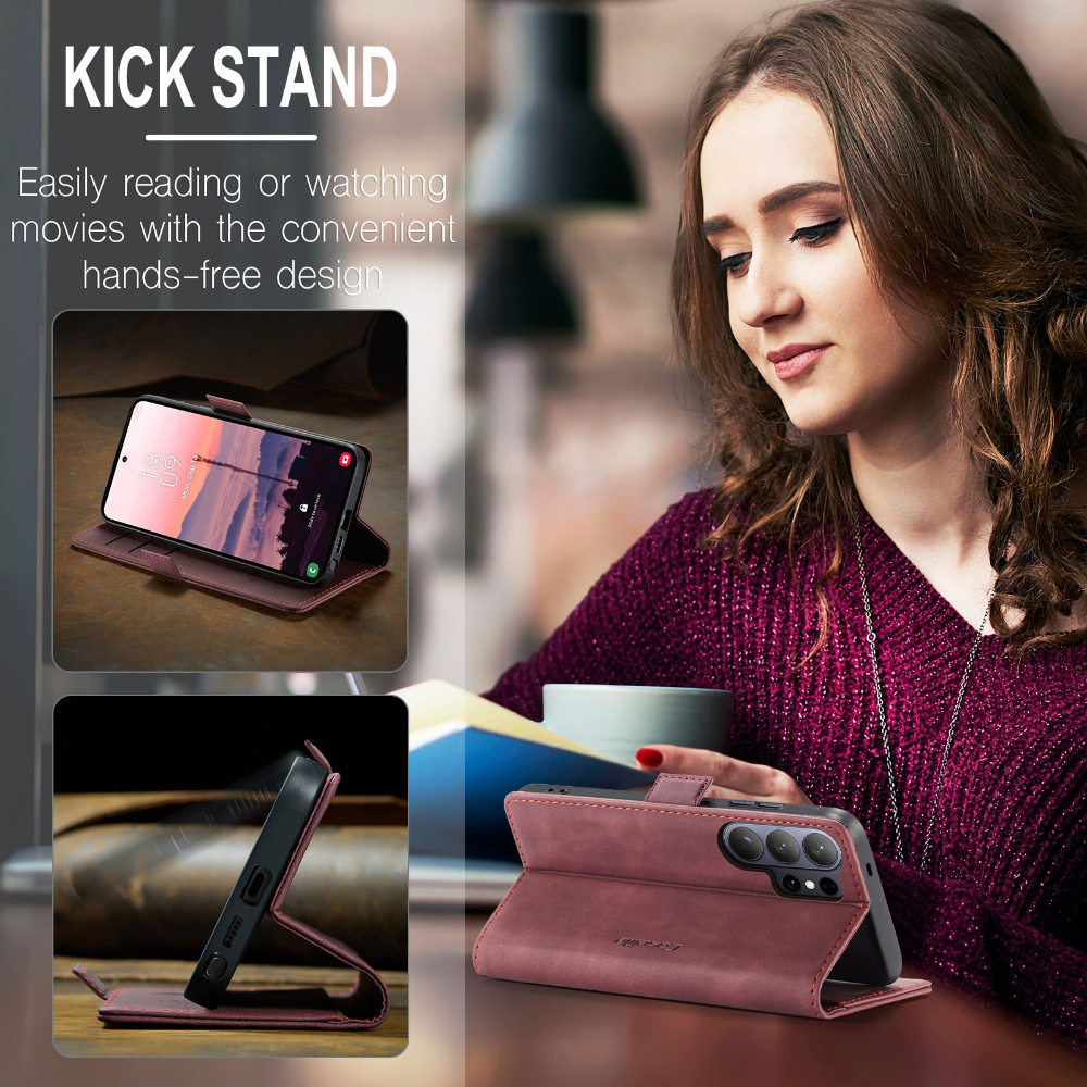 Flip Leather Case for Samsung  - Kickstand Adjustable review and price