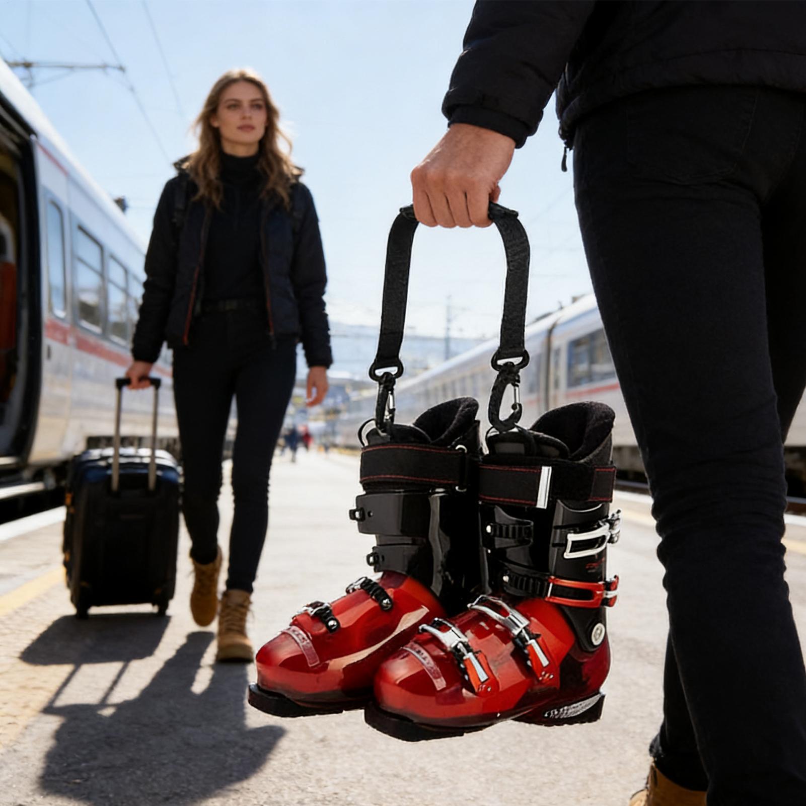 Ski Boot Straps Gear Shoulder  - Cycling To Commute review and price