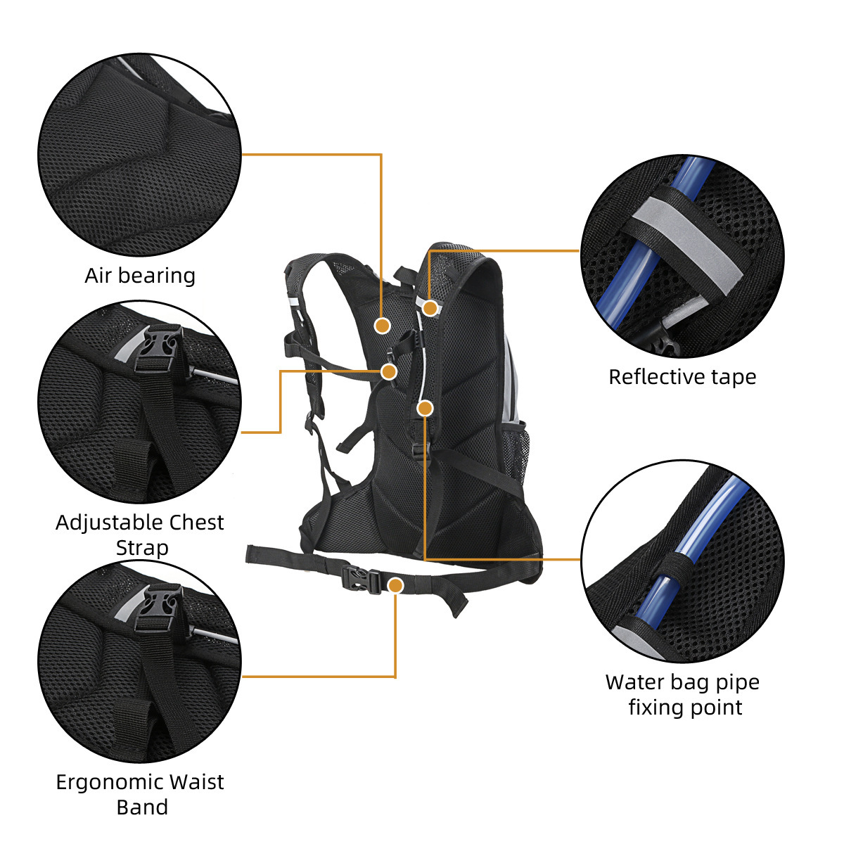 Reflective riding backpack sel - Cycling Commuter Backpack review and price