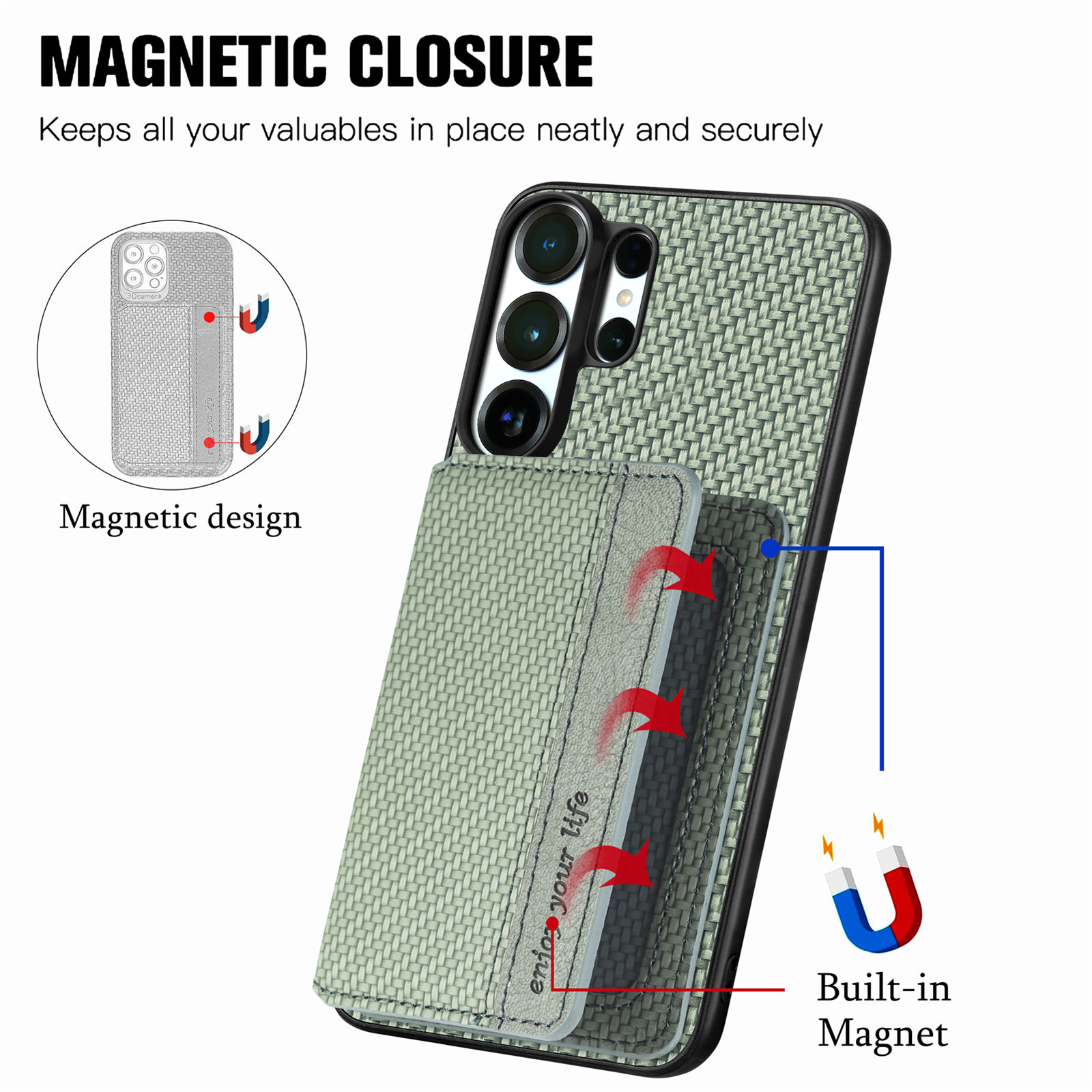 Business Magnetic Carbon Fibre - Kickstand Adjustable review and price