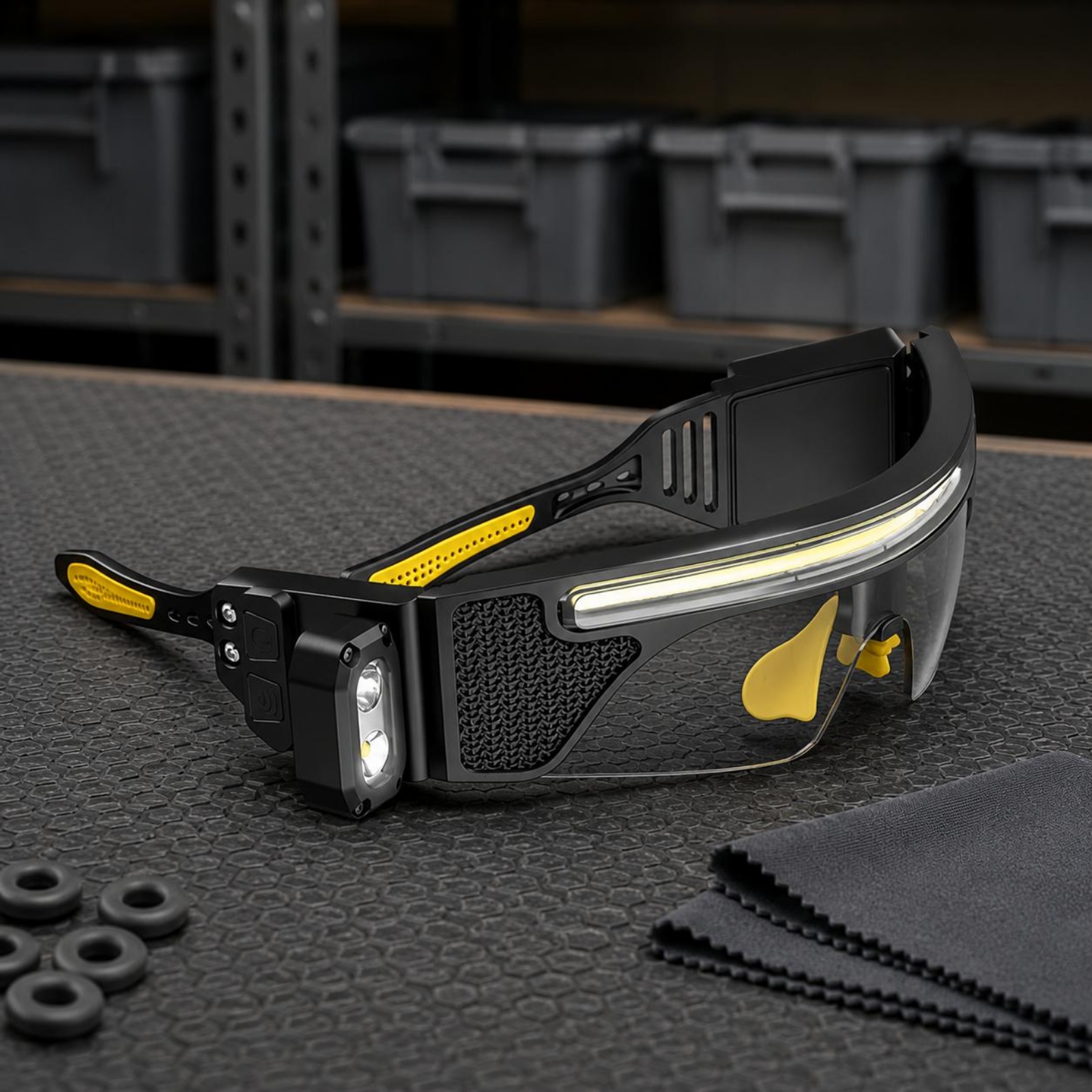 Curved-Fit LED Glasses Black F - Cycling To Work review and price