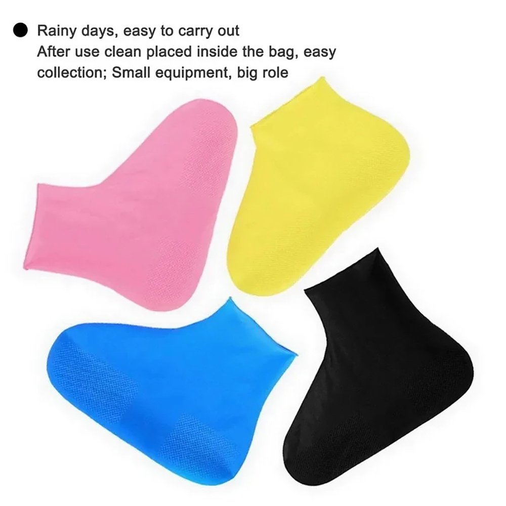 1 Pair Reusable Rubber Rain Bo - Cycling Commute In Rain review and price