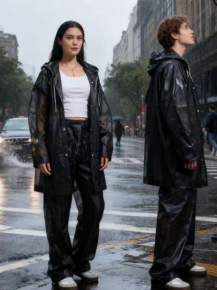 2pcs Unisex full-body rain sui - Cycling Commute In Rain review and price