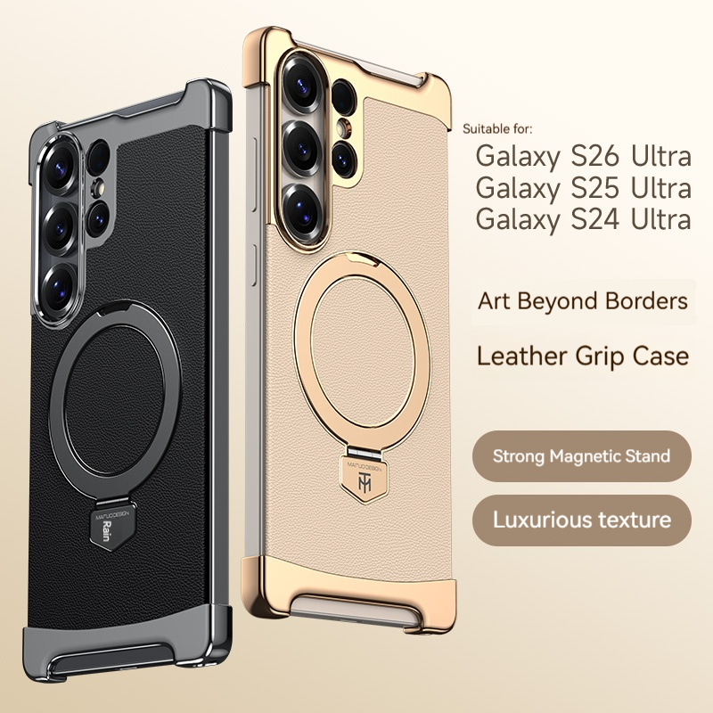 Luxury Leather Frameless Magne - Kickstand Adjustable review and price